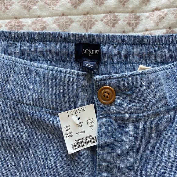 JCrew Linen Joggers - Large - Picture 2 of 4